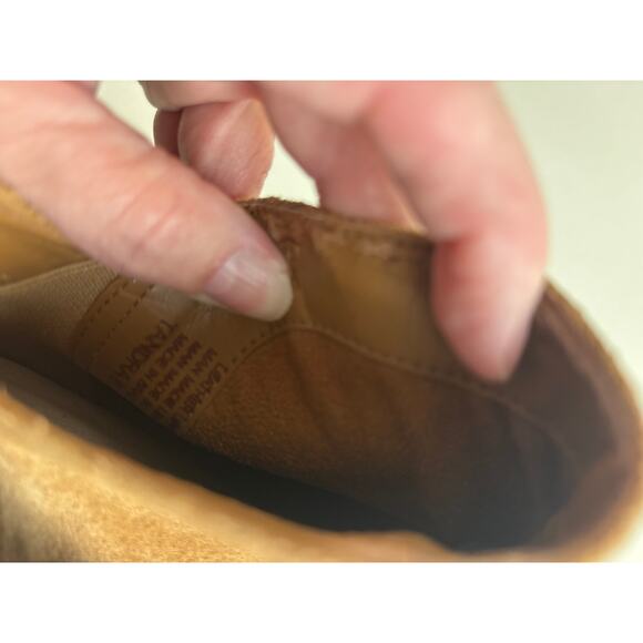 Jessica Simpson Tandra Camel Suede Leather High Heel Ankle Boot Size 8.5 - Picture 10 of 12